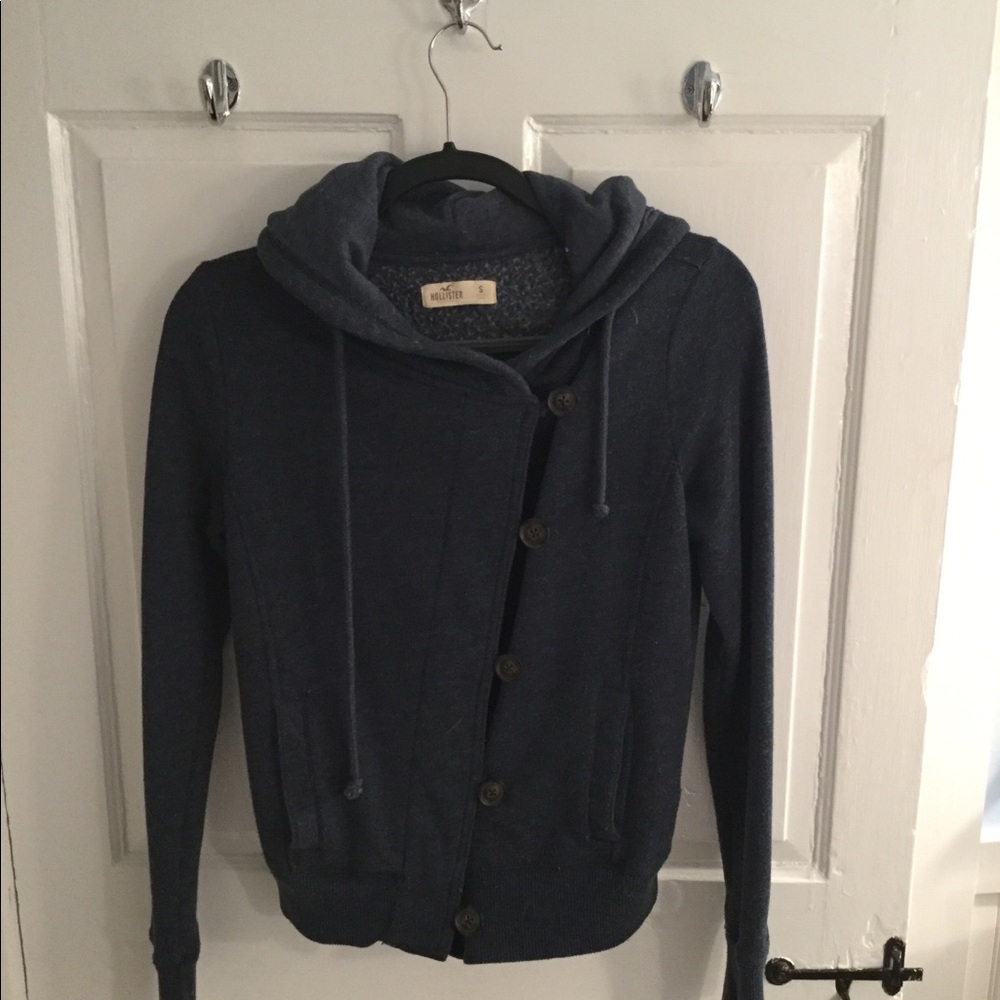 Blue button sweater!